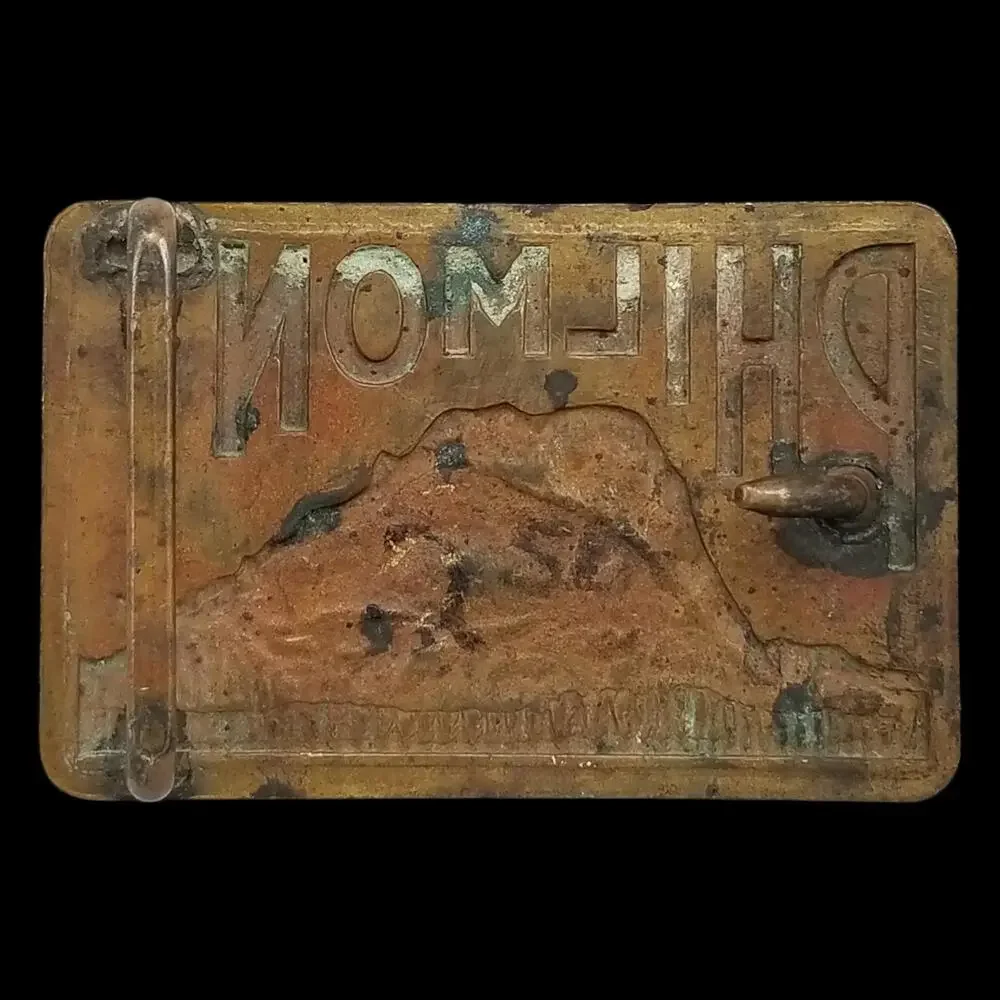 Vintage Belt Buckle Philmont Mountain Wilderness Sangre De Cristo Rocky Mountain